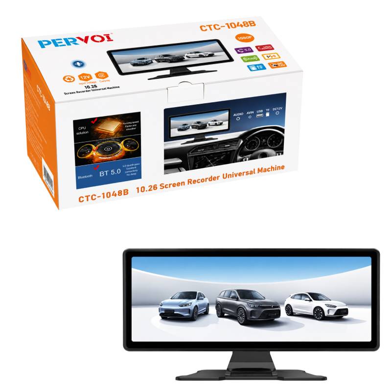PerVoi Οθόνη Αυτοκινήτου 10.26" με Bluetooth, CarPlay & Android Auto CTC-1048B - Car Display with Bluetooth, CarPlay & Android Auto