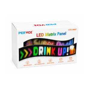 Pervoi Εύκαμπτη LED Matrix Οθόνη Πινακίδα με Bluetooth & Εφαρμογή 192 × 1762 mm CTC-949T - Flexible Bluetooth LED Matrix Display