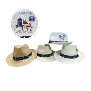 Ψάθινο Καπέλο Greece - Straw Ηat - sukki.gr