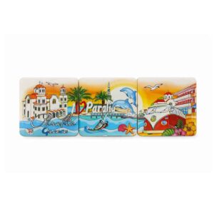 Σετ Σουβέρ Παραλία 3 Τεμάχια - Paralia Coaster Set 3 Pieces - sukki.gr