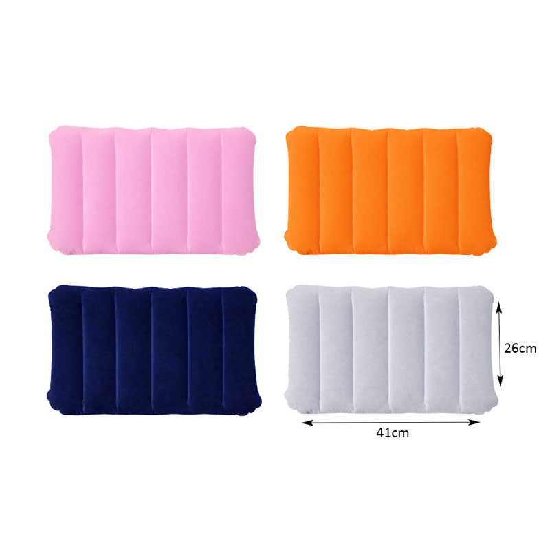 Φουσκωτό Μαξιλάρι Ταξιδιού Παραλίας 41x26cm - Inflatable Travel Pillow Beach Camping - Image 2