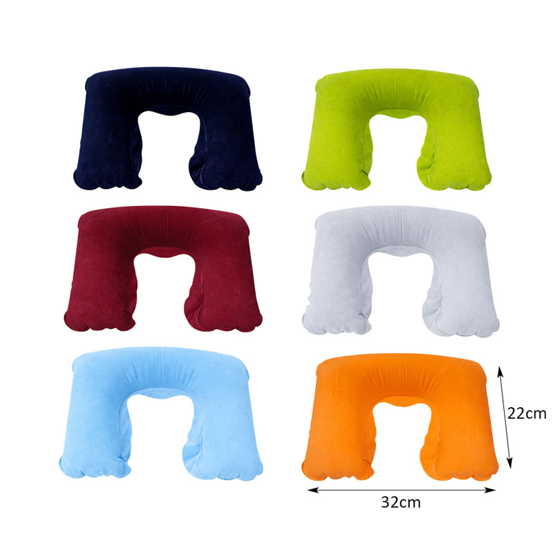 Φουσκωτό Μαξιλάρι Λαιμού Ταξιδιού 32x22cm - Inflatable Travel Neck Pillow - Image 2