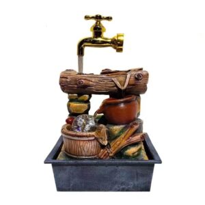Διακοσμητικό Συντριβάνι Feng Shui - Resin craft bonsai running water ornament - sukki.gr