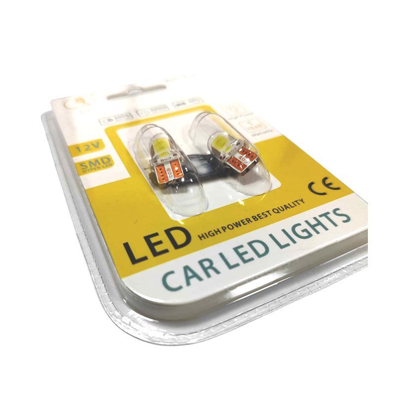 EJC Λάμπες Αυτοκινήτου T10-COB LED 12-24V 2τμχ ψυχρό φως - LED light - Image 2
