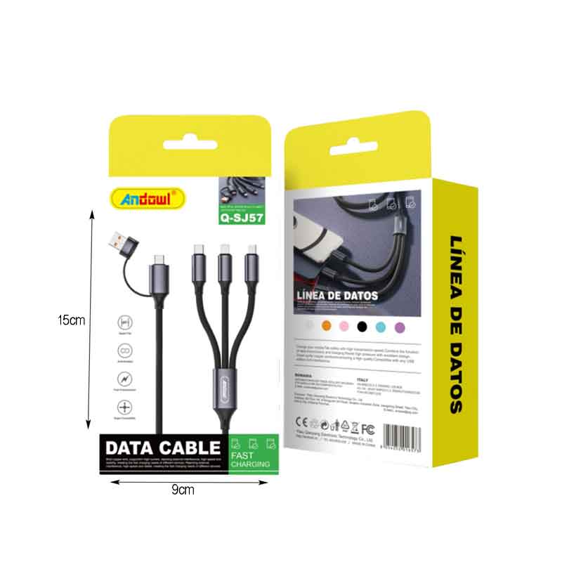 Andowl Καλώδιο Δεδομένων 3.5mm Q-SJ57 - Data Cable - Image 2