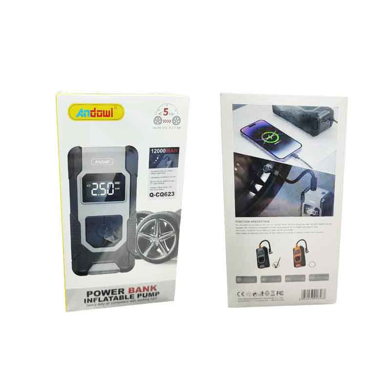 Andowl Φορητή αντλία αέρα 12000mAh και Power Bank Q-CQ623 - Power Bank Inflatable Pump - sukki.gr