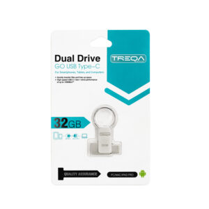 Treqa USB Flash Drive Διπλής Σύνδεσης Type-C 32GB - Dual Drive USB Type-C Flash Drive 32GB - sukki.gr