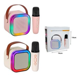 Alternative view of Φορητό Ηχείο με Μικρόφωνο για Καραόκε - Colorful Karaoke Music Speaker Sound System