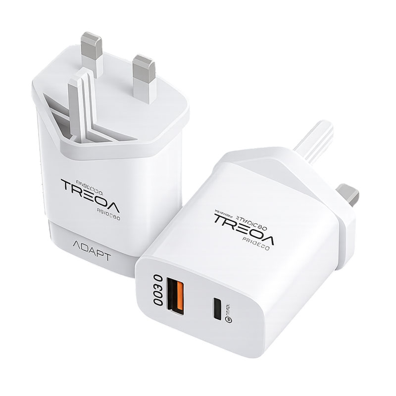 Treqa Φορτιστής Γρήγορης Φόρτισης PD 38W με Θύρα USB και Type C CH-635 - Fast Charging - Image 2