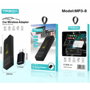 Treqa Ασύρματος Αντάπτορας CarPlay και Android Auto για Αυτοκίνητο MP3-8 - Wireless CarPlay and Android Auto Adapter for Car - sukki.gr