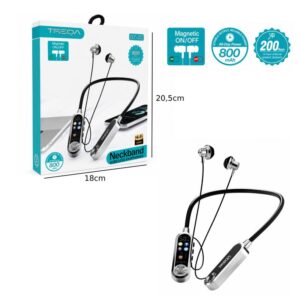 Alternative view of Treqa Ασύρματα Bluetooth Neckband Ακουστικά BT-82 - Wireless Bluetooth Neckband Earphones