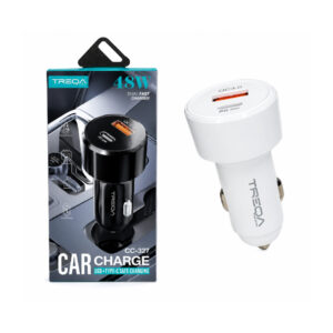 Treqa Φορτιστής Αυτοκινήτου CC-327 20W USB-A & USB-C με Γρήγορη Φόρτιση QC 3.0 / PD - Car Charger