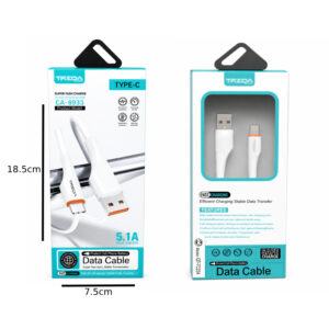 Alternative view of Treqa Καλώδιο USB σε USB Type-C 5.1A Ταχείας Φόρτισης CA-8933  -USB to USB Type-C 5.1A Fast Charging Cable