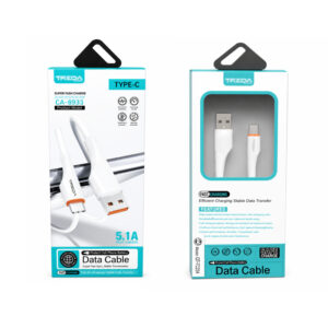Treqa Καλώδιο USB σε USB Type-C 5.1A Ταχείας Φόρτισης CA-8933 -USB to USB Type-C 5.1A Fast Charging Cable