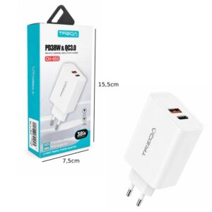 Alternative view of Treqa Φορτιστής Ταχείας Φόρτισης 38W CH-655 - Fast Charger