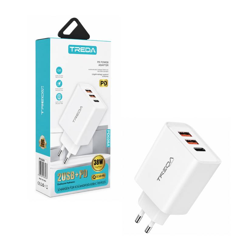 Treqa Φορτιστής Τοίχου 38W CH-656 - Charger
