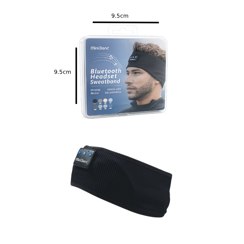Αθλητική Κορδέλα Κεφαλής Bluetooth με Ακουστικά MiniBand - MiniBand Bluetooth Headset Sweatband - Image 4