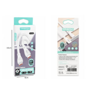 Alternative view of Treqa Καλώδιο USB-C σε USB-C Σιλικόνης 66W 1m CA-8985 - CA-8985 USB-C to USB-C Silicone Cable 66W 1m