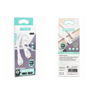 Treqa Καλώδιο USB-C σε USB-C Σιλικόνης 66W 1m CA-8985 - CA-8985 USB-C to USB-C Silicone Cable 66W 1m