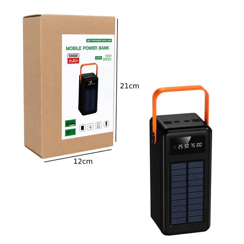 Power Bank Ηλιακής Φόρτισης 50000mAh - Solar Power Bank - Image 3