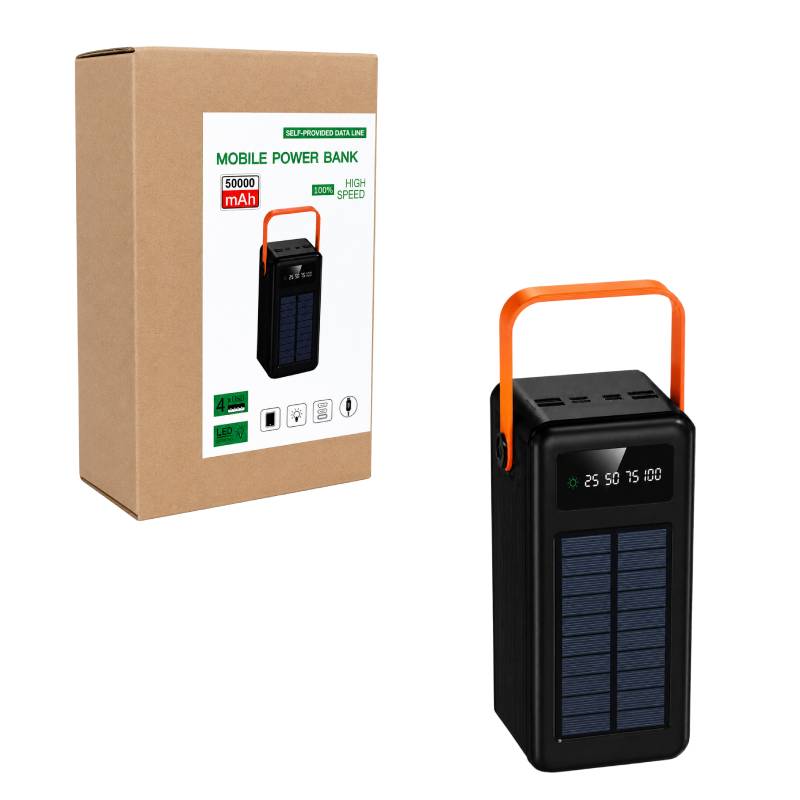 Power Bank Ηλιακής Φόρτισης 50000mAh - Solar Power Bank