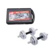 York Fitness Αλτήρες Σετ 20kg σε Βαλιτσάκι - Chrome Dumbell Set 20kg - sukki.gr