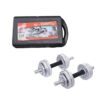 York Fitness Αλτήρες Σετ 50kg σε Βαλιτσάκι - Chrome Dumbell Set 50kg - sukki.gr