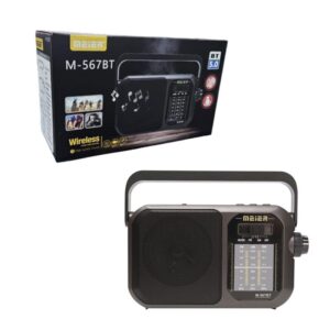 Meier Ρετρό Φορητό Ραδιόφωνο Bluetooth με Φακό και USB/TF M-567BT - sukki.gr