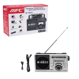 Φορητό Ραδιόφωνο FM AM SW με USB TF και Bluetooth M-15BTS - Portable FM AM SW Radio with USB TF and Bluetooth - sukki.gr