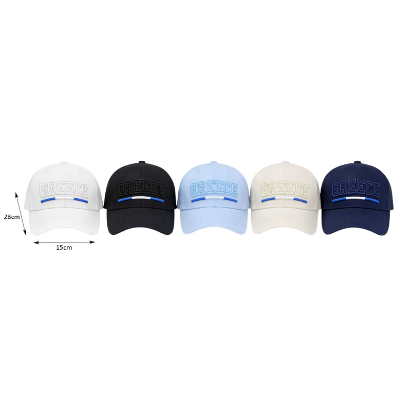 Καπέλο Τζόκεϊ με Κέντημα Greece - Embroidered Baseball Cap - Image 2