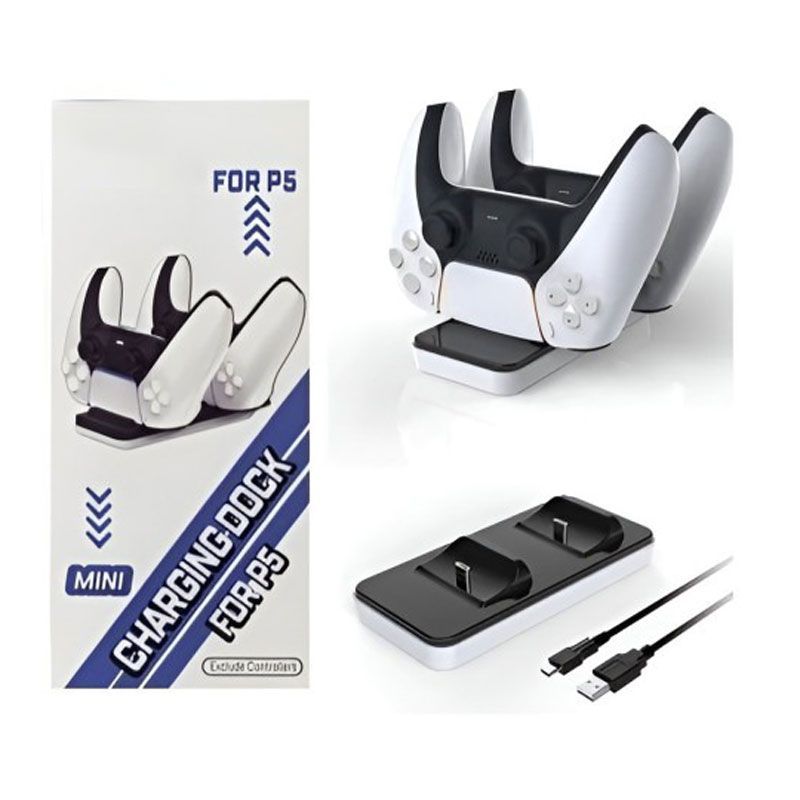 Mini Βάση Φόρτισης για Χειριστήρια PS5 - Mini Charging Dock for PS5 Controllers - Image 2