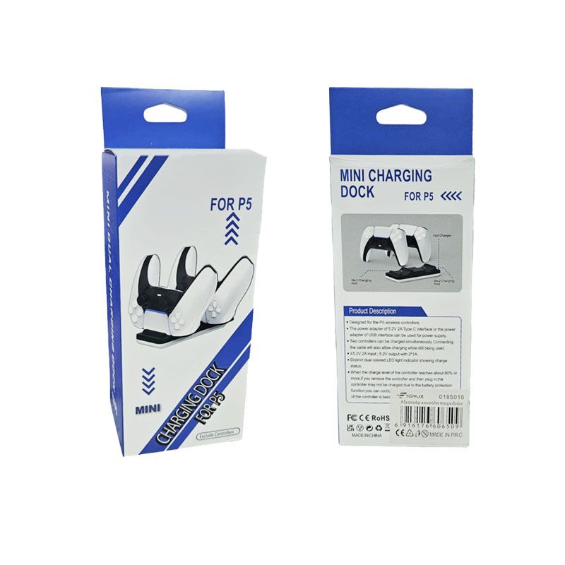 Mini Βάση Φόρτισης για Χειριστήρια PS5 - Mini Charging Dock for PS5 Controllers - sukki.gr