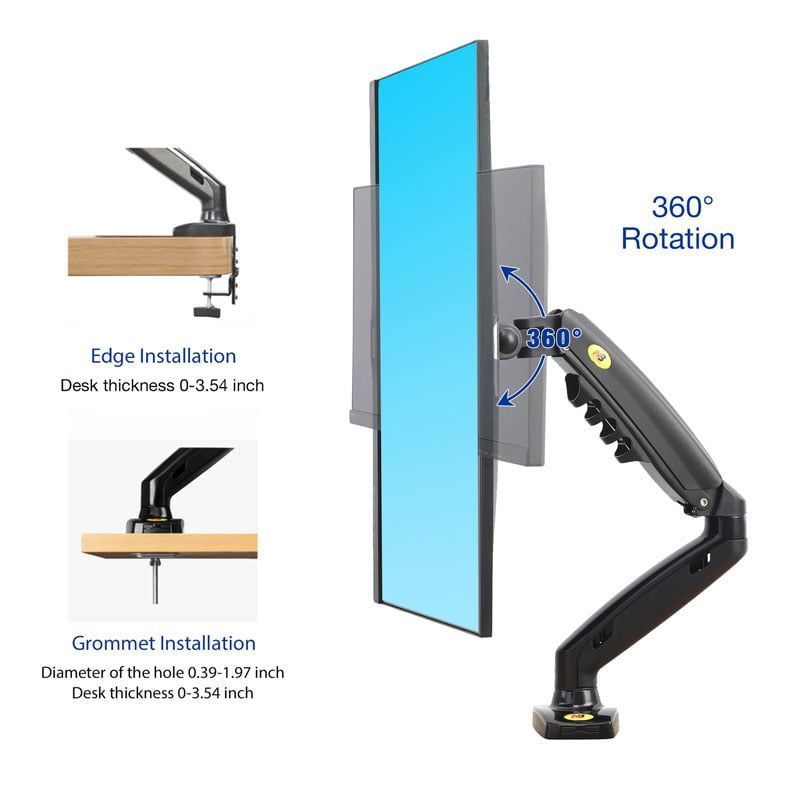 Βάση Οθόνης LED Monitor stand 17"-30" Upgraded Model F80 - Gas Strut Desktop Monitor Mount - Image 5