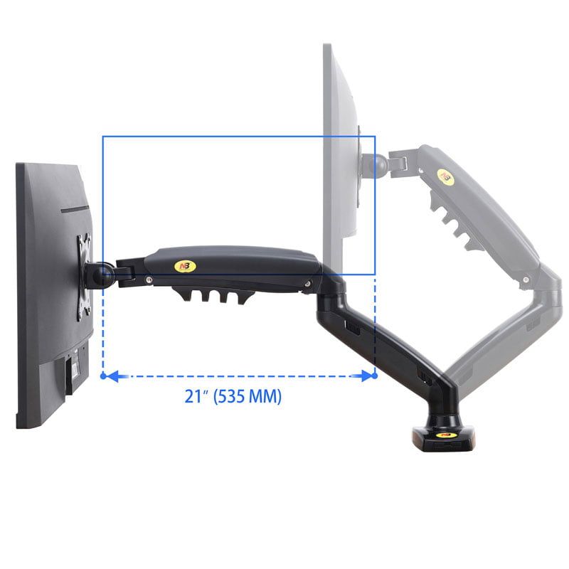 Βάση Οθόνης LED Monitor stand 17"-30" Upgraded Model F80 - Gas Strut Desktop Monitor Mount - Image 4