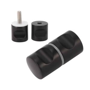 Alternative view of HBMK Μαύρη Χειρολαβή Πόρτας Τζαμιού -  Black Glass Door Handle HBMM