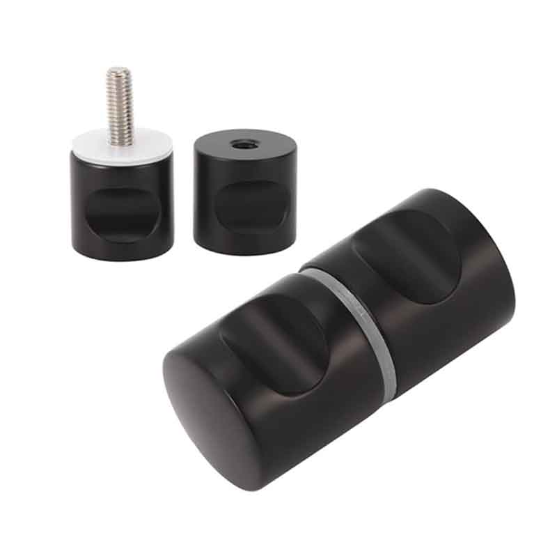 HBMK Μαύρη Χειρολαβή Πόρτας Τζαμιού - Black Glass Door Handle HBMM - Image 2