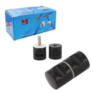 HBMK Μαύρη Χειρολαβή Πόρτας Τζαμιού -  Black Glass Door Handle HBMM - sukki.gr