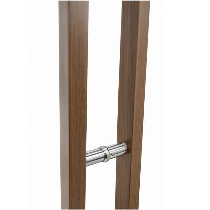 Λαβή Πόρτας Αλουμινίου με Σχέδιο Ξύλου 59.4cm – Aluminum Door Handle Wood Effect - Image 2