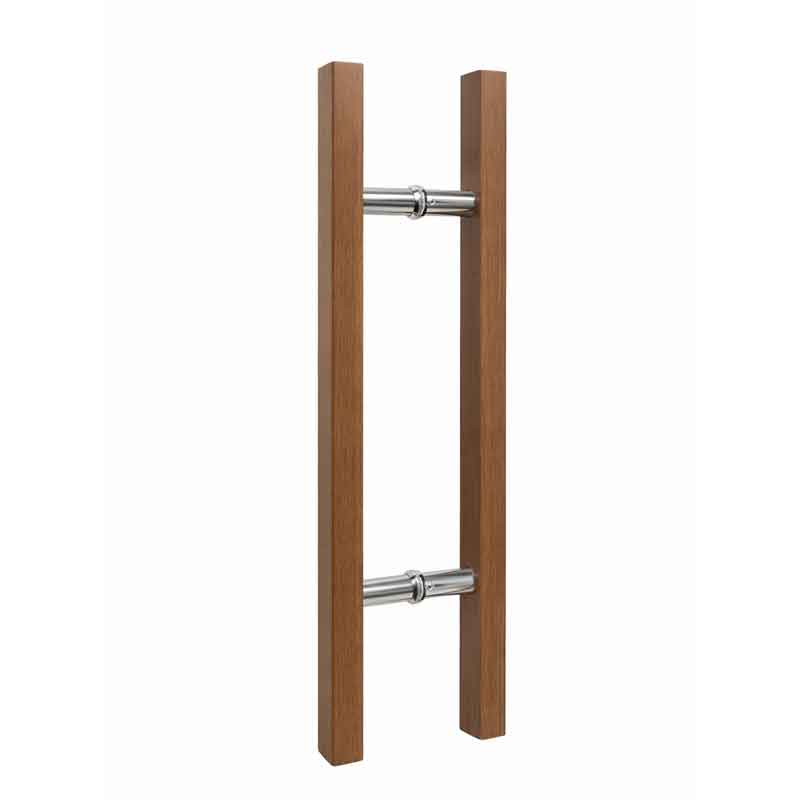 Λαβή Πόρτας Αλουμινίου με Σχέδιο Ξύλου 59.4cm – Aluminum Door Handle Wood Effect - Image 3