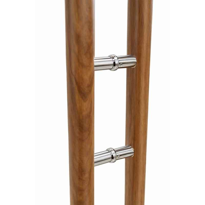 Λαβή Πόρτας Αλουμινίου με Σχέδιο Ξύλου 59.7cm – Aluminum Door Handle Wood Effect - Image 2