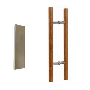 Λαβή Πόρτας Αλουμινίου με Σχέδιο Ξύλου 59.7cm – Aluminum Door Handle Wood Effect - sukki.gr
