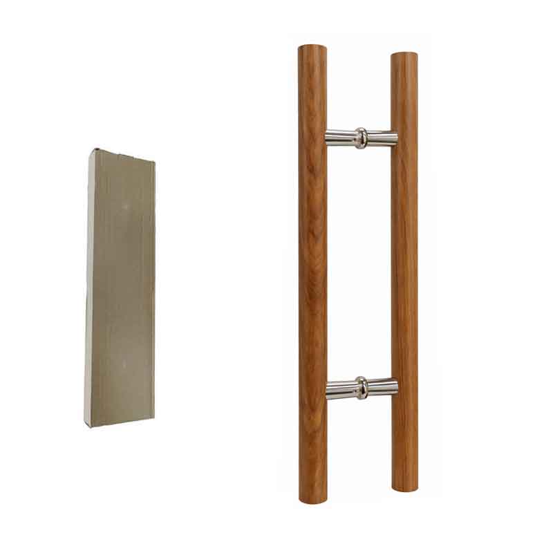 Λαβή Πόρτας Αλουμινίου με Σχέδιο Ξύλου 59.7cm – Aluminum Door Handle Wood Effect - sukki.gr