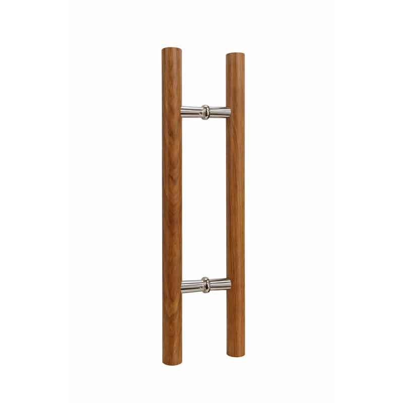 Λαβή Πόρτας Αλουμινίου με Σχέδιο Ξύλου 59.7cm – Aluminum Door Handle Wood Effect - Image 3