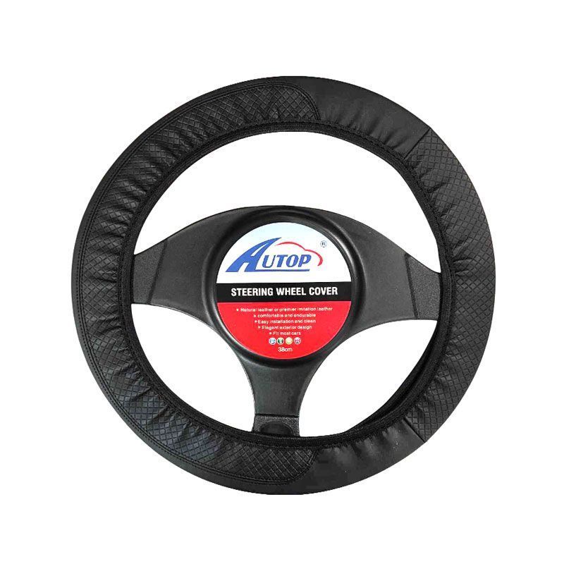 Universal Κάλυμμα Τιμονιού Αυτοκινήτου 38cm - Car Steering Wheel Cover - sukki.gr