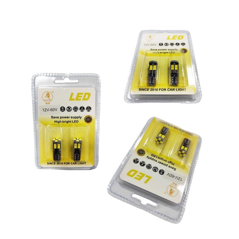 EJC Λάμπες Αυτοκινήτου Q3030-T10 12SMD 12-60V 2τμχ Canbus ψυχρό φως - LED light - sukki.gr
