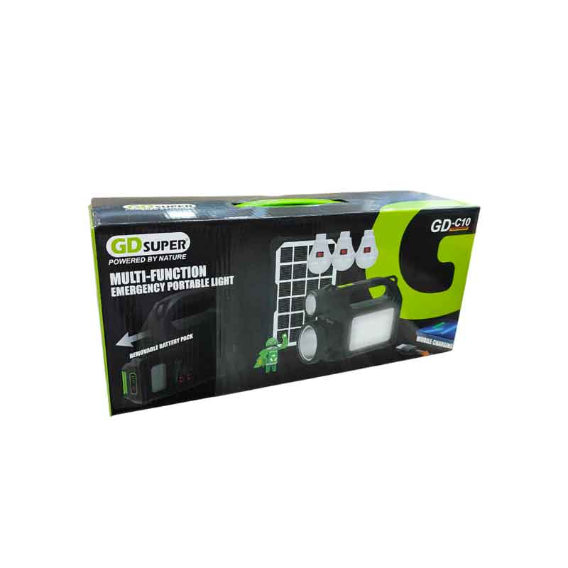 GDSuper Ηλιακό σύστημα φωτισμού 30W 28LED GD-C10 - Multi-Function Emergency Portable Light - Image 4