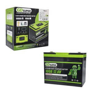 Μπαταρία Λιθίου 12.8V 100Ah GD Super με Θύρες USB και Οθόνη - GD Super 12.8V 100Ah Lithium Battery with USB Ports and Display - sukki.gr