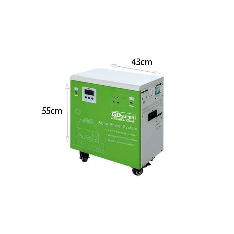 Ηλιακό Σύστημα Ενέργειας 1500W με Inverter Χαμηλής Συχνότητας & MPPT GD-79 - 1500W Solar Power System with Low Frequency Inverter & MPPT - Image 3