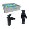 Sanitary Wares Μαύρη Μπαταρία Νιπτήρα με Ρουξούνι Καταρράκτη - Black Basin Faucet with Waterfall Spout - sukki.gr