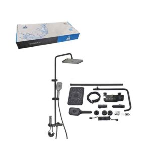 Yimanuo Ρυθμιζόμενη Στήλη Ντουζ με Μπαταρία - Adjustable Shower Column with Faucet - sukki.gr